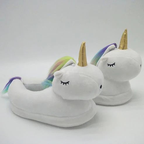 Unicorn Plush Shoes - Unisex (universal size)