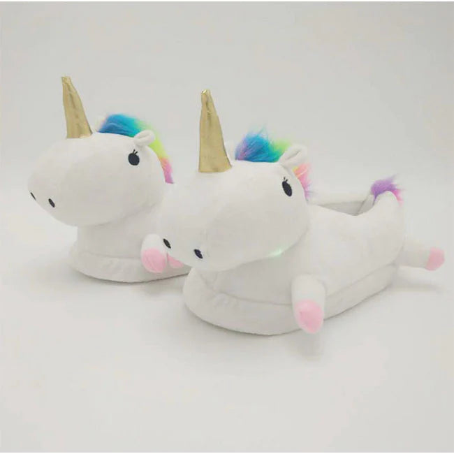 Unicorn Plush Shoes - Unisex (universal size)