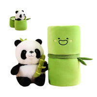 Plush Panda with Bamboo Bag