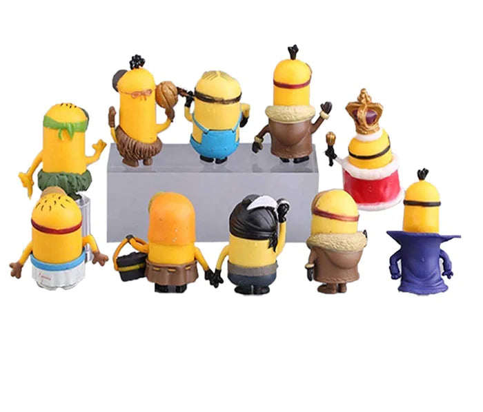 Little Minions Cartoon Action Mini Figures Pack of 10