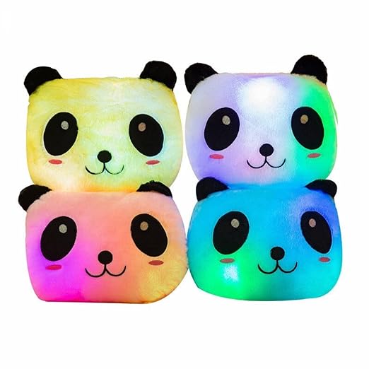 Panda Night Light Glowing Pillows