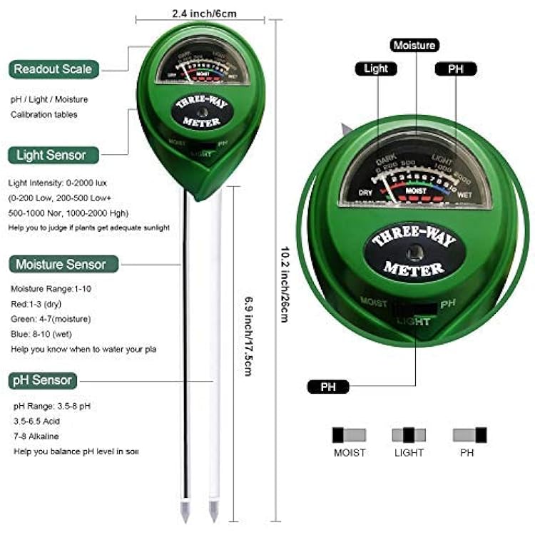 3-in-1 Soil Moisture Meter