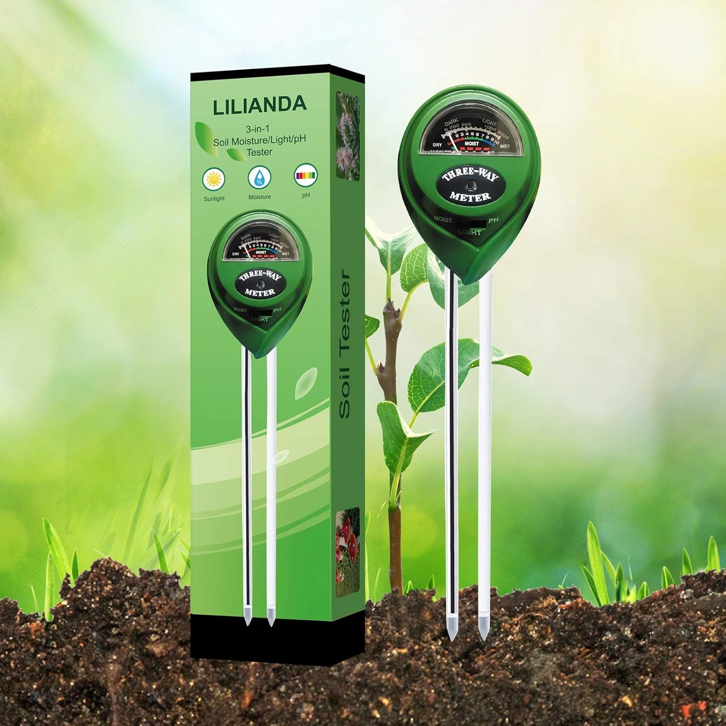 3-in-1 Soil Moisture Meter