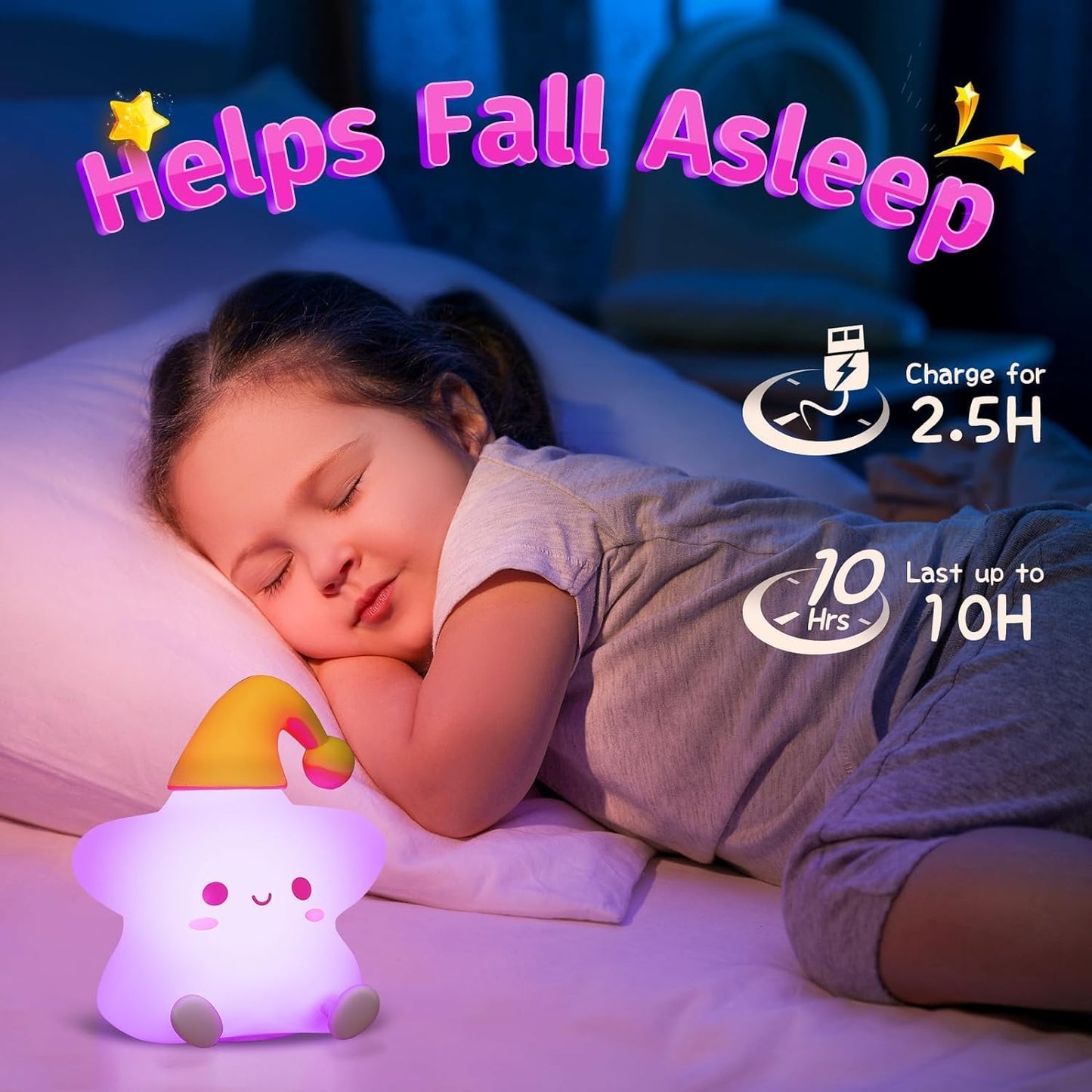 Little Star Silicone Night Lamp