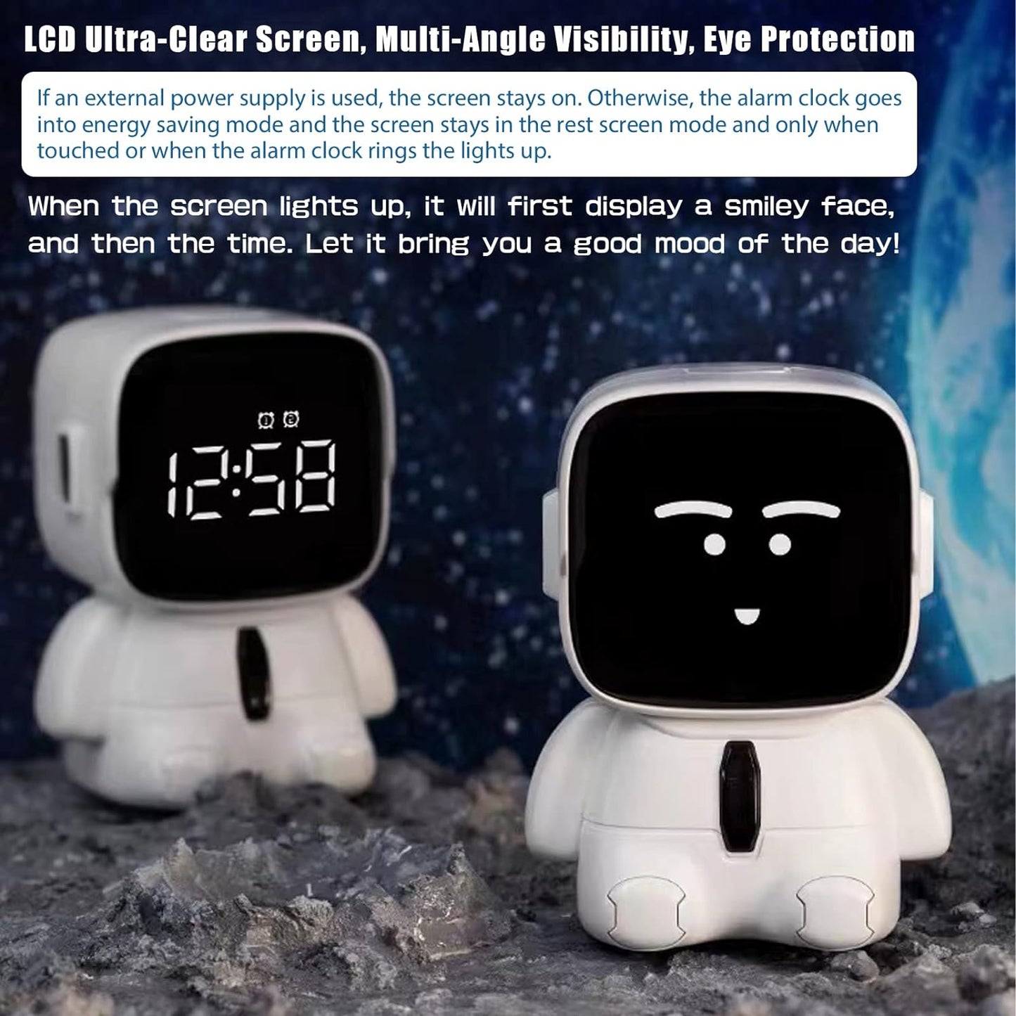 Astronaut Emoji Alarm Clock