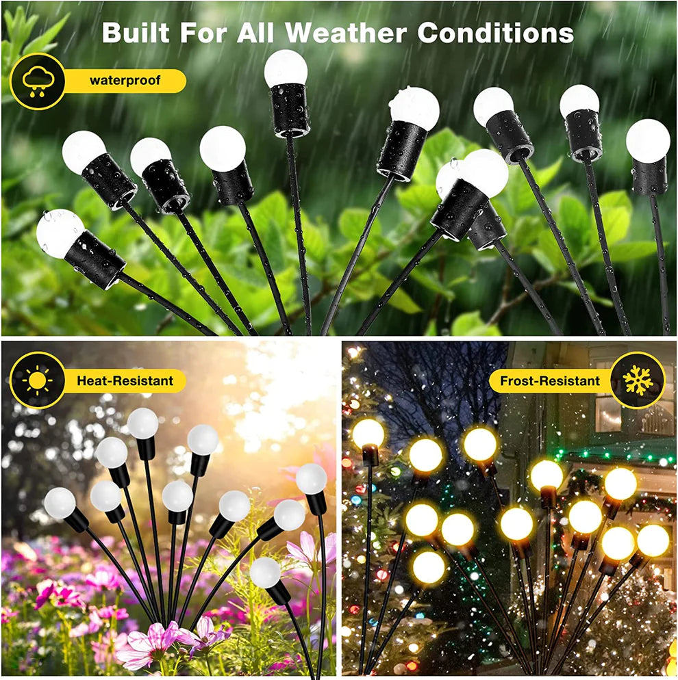 Enchanting Firefly Lights : Unique Solar Powered Garden Lights