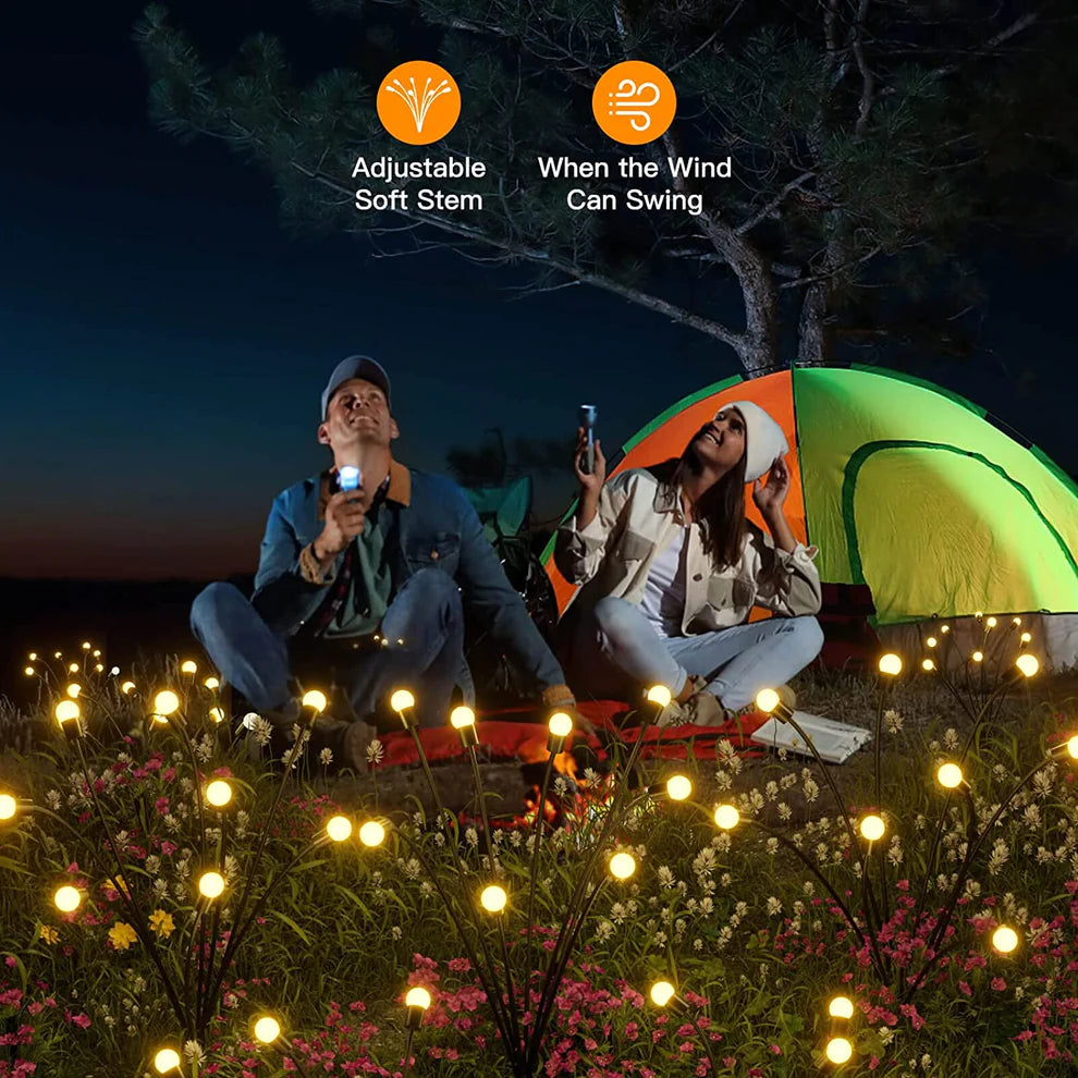 Enchanting Firefly Lights : Unique Solar Powered Garden Lights