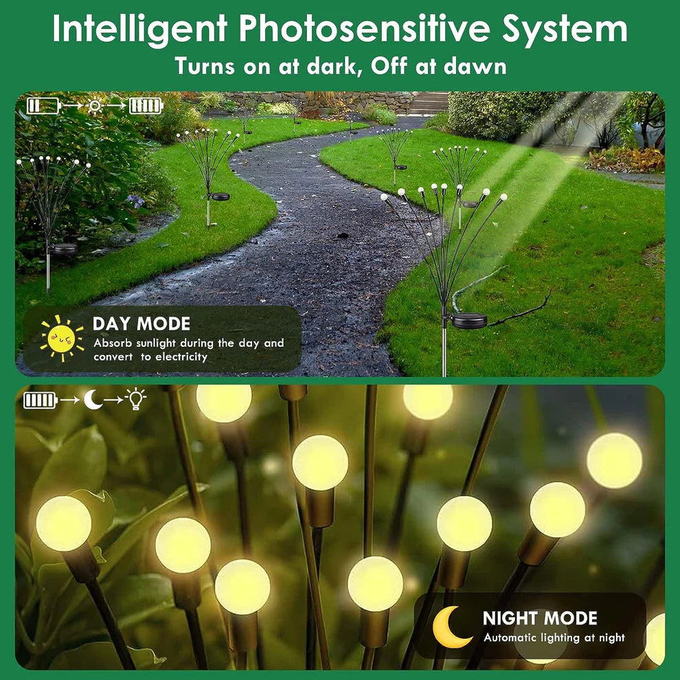 Enchanting Firefly Lights : Unique Solar Powered Garden Lights