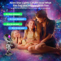 Aliens Star Lamp with Remote Control, Repeat Your Words Function, Kids Room Décor
