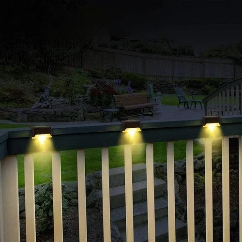 Solar Stair Lights: Auto Light Up in the Dark