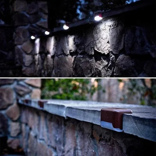 Solar Stair Lights: Auto Light Up in the Dark