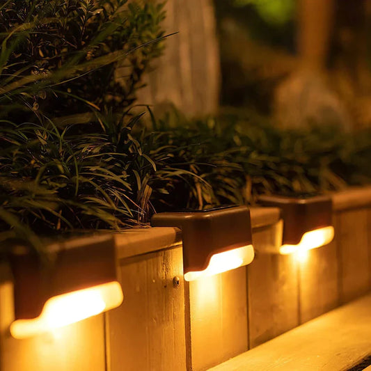 Solar Stair Lights: Auto Light Up in the Dark