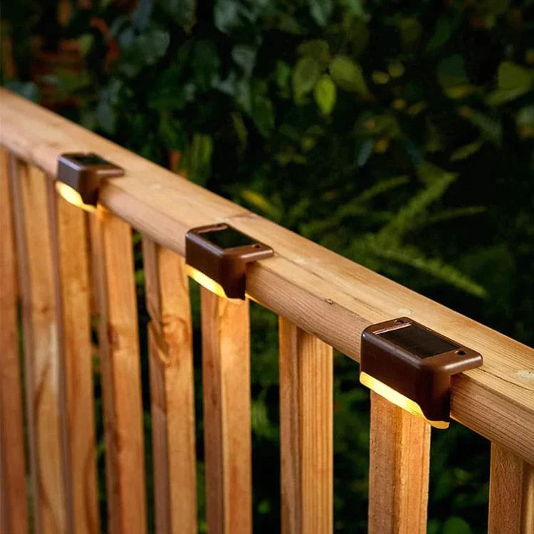 Solar Stair Lights: Auto Light Up in the Dark