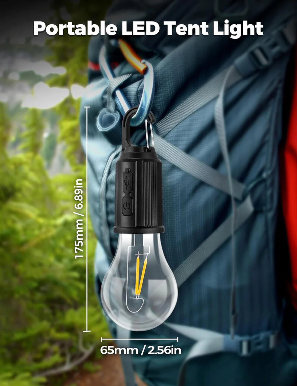 Rechargeable Bulb With Hook